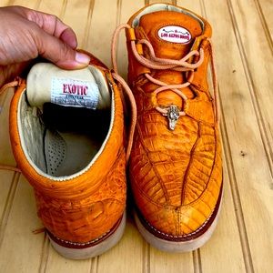 Los Altos Caiman Belly & Ostrich Skin
Leather  casual shoes